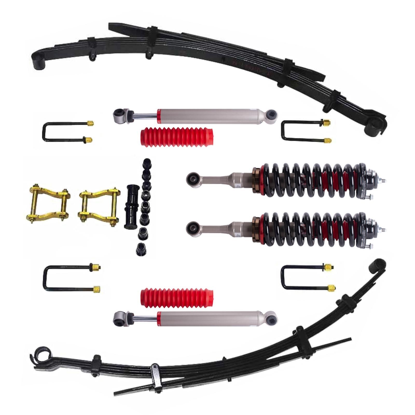 Carbon Offroad adjustable 50-75mm Suspension Kit to suit Holden Colorado 7/2012 and on