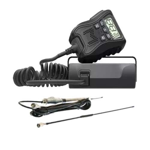 The Crystal Mobile Db477D 5W Compact In Car UHF Cb Radio With Remote Mic Control And Display.