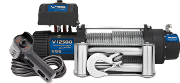 VRS-1200 4WD winch with wire rope