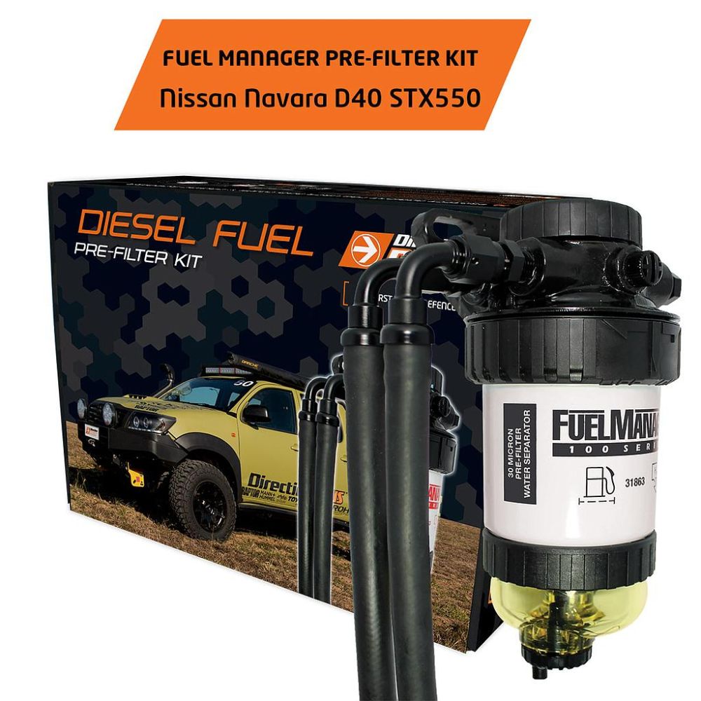 Fuel Manager Pre-Filter Kit to suit NAVARA D40 STX550