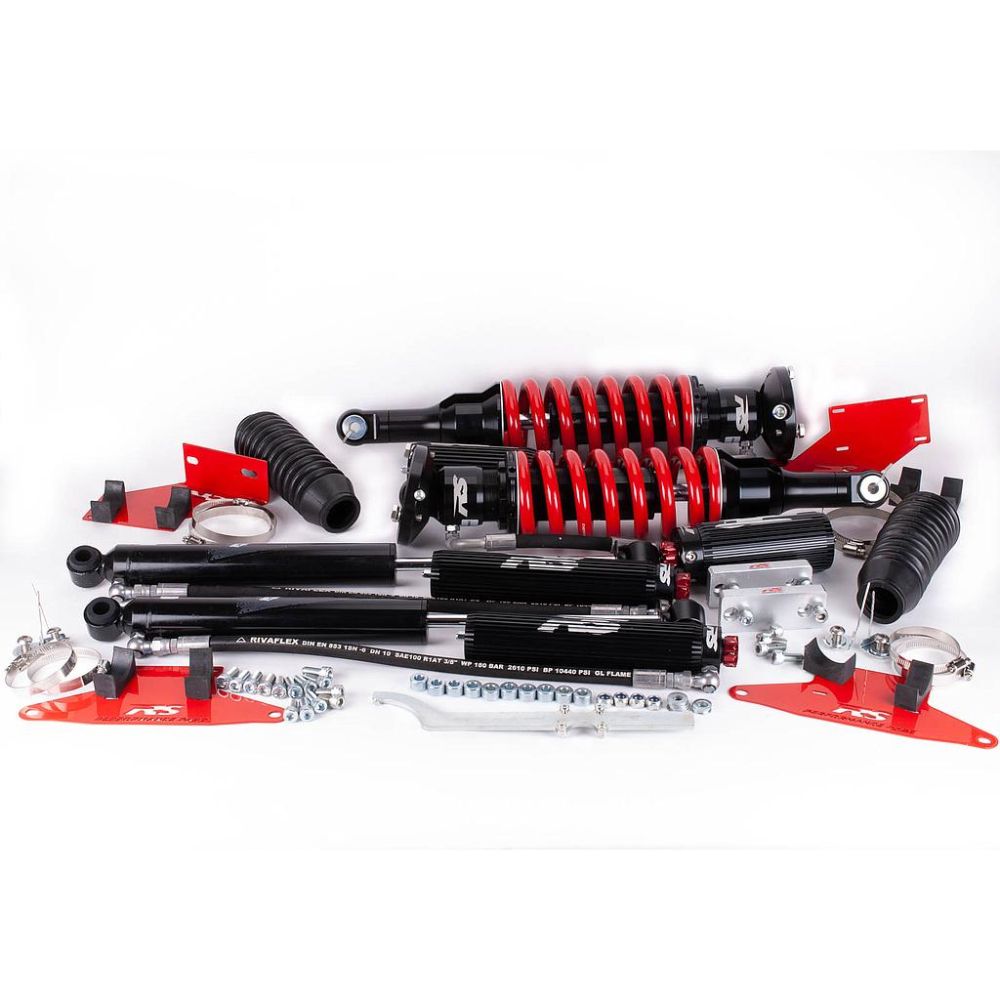 VMN Red Springs Remote Reservoir Full car suspension set to Suit  Toyota Hilux N80/Revo/Rocco/GGUN (4 Shock absorbers)