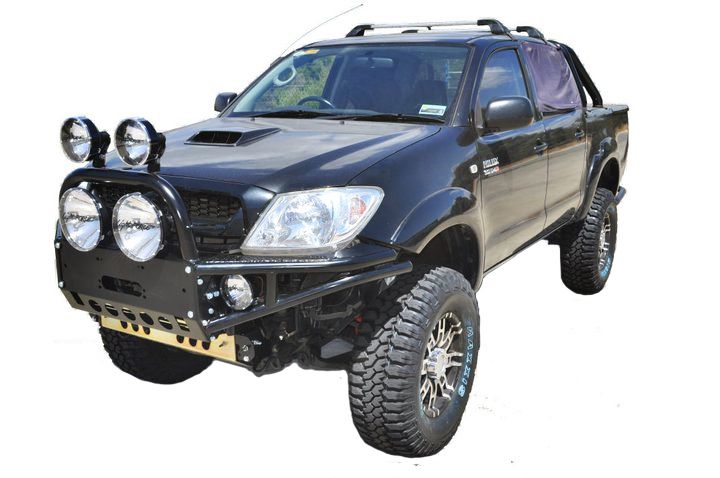Xrox Competition Style Bullbar  Suit Toyota Hilux 2005-2011, Hi-Mount Winch