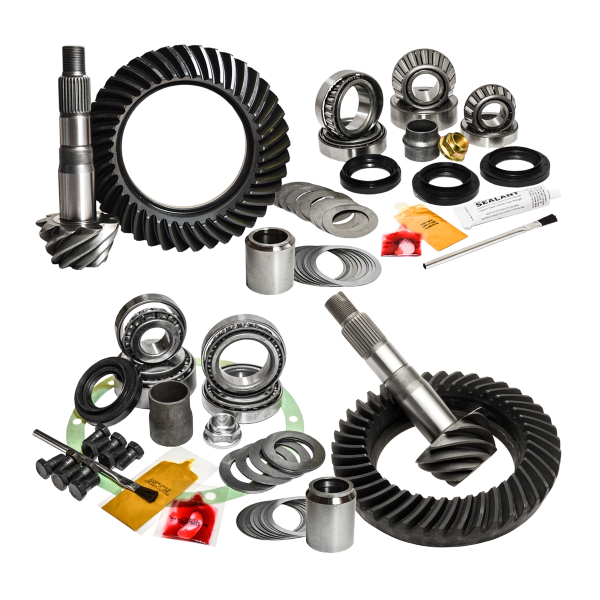 VMN offers Nitro complete regearing kits composed of front and rear ring with pinion